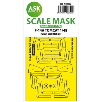 Plastikový model ASK 1/48 F-14A Tomcat double-sided express fit mask for GWH