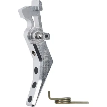 Airsoft MAXX Model CNC spoušť Advanced (style B) pro M4 - stříbrná