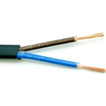 elektrický kabel DRAKA KABELY Kabel H03VVH2-F 2x0,75 černý (CYLY 2Dx0,75)