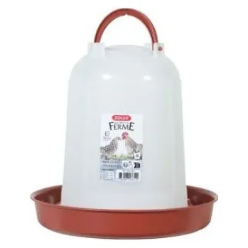 Chov hospodářského zvířete Žlab pitný pro drůbež 3l červená Zolux