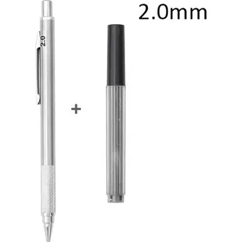 Grafitová tužka Mechanická tužka z nerezové oceli pro umělce a studenty - 2.0mm Set A