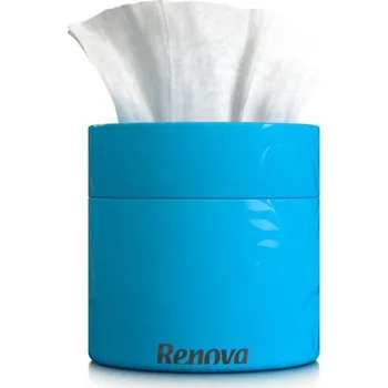 Papírový kapesník Papírové kapesníky Renova, box modrý, 3vrstvé, 40 ks
