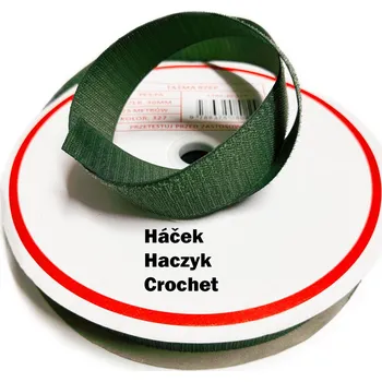 Zip Pásek na suchý zip Háček, barva khaki 25 mm balení 25 m