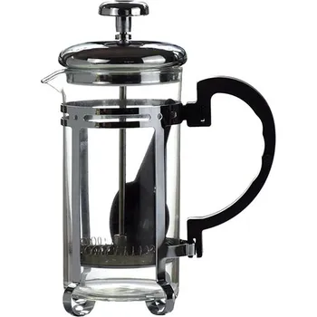 Konvice na čaj Ecocoffee French press, 0,6 l, stříbrný
