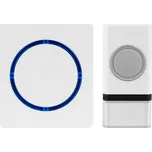 Bezdrátový zvonek na baterie, dosah 120m, bílá