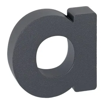 Domovní číslo A", RN.100LV, strukturované, antracit"