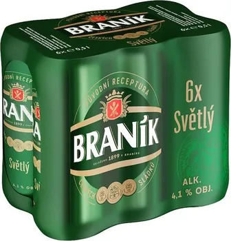 Pivo Braník Multipack 10° 6 x 0,5 l