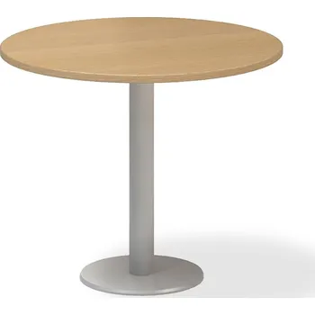 Jídelní stůl Jednací stůl ProOffice, průměr 90 cm, buk