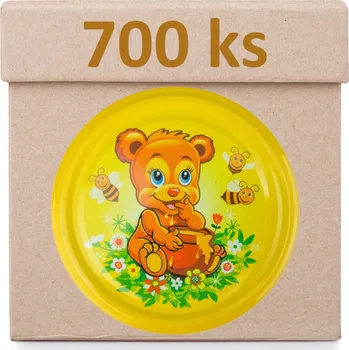 Víčko na sklenici TO 82 - Méďa s medem - Krabice 700 ks