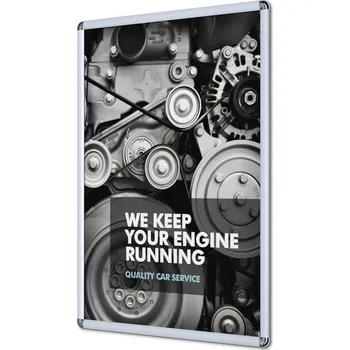 Rám na obraz Klaprám A1, oblý roh, profil 25 mm, stříbrná