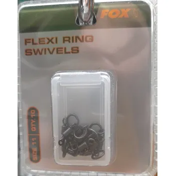 FOX - Obratlík s kroužkem Flexi ring swivels vel. 11 10ks