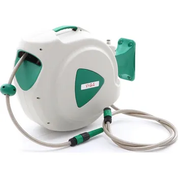 Držák na zahradní hadici Automatický ruční naviják Sunny 15 m, bílá