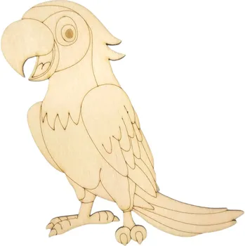 omalovánky Pehucraft Dřevěná omalovánka papoušek