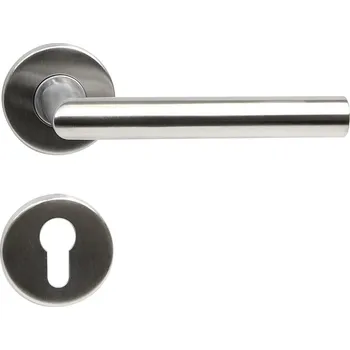 Dveřní kování Nerezové kování L-FORM - PZ rozeta, nerez