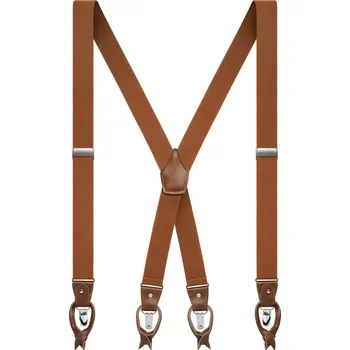 Kšandy Vexel | Široké hnědé konvertibilní šle vzadu do X - Trendhim