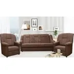 FALCO Sedací souprava Panda 3+1+1 hnědý aston