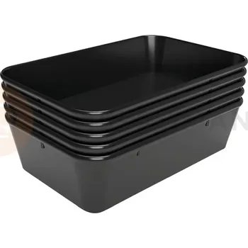 Servírovací stolek Melaminová nádoba k vystavování 190x300x80 mm, černá, 5 ks. | BARTSCHER, 80S-190x300