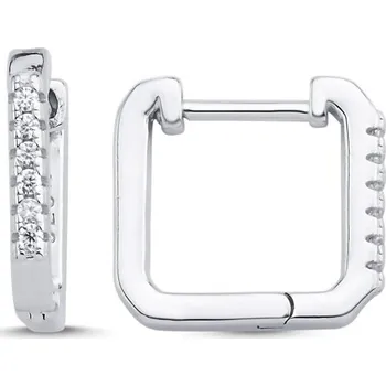 Náušnice Olivie Stříbrné čtvercové náušnice 8476 Ag 925; ≤2 g.