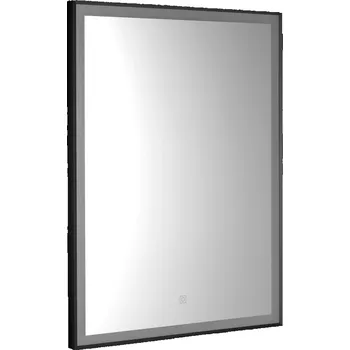 Zrcadlo CORNA zrcadlo s LED osvětlením 60x80cm, dotykový senzor, stmívatelné, černá mat