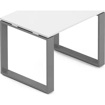 Konferenční stolek Konferenční stolek Creator 80 x 60 cm, grafitová podnož, bílá