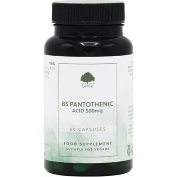 G&G Vitamins - Vitamin B5 500 mg-kyselina pantotenová - 60 veganských kapslí