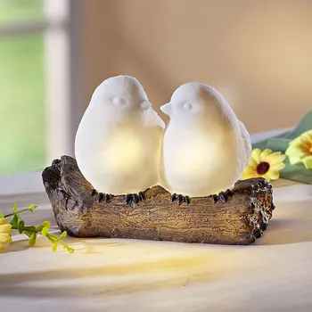 Vánoční dekorace Weltbild LED dekorace Ptáčci 486104 12 cm hnědá