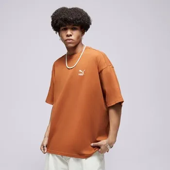 Dámské tričko Puma Tričko Better Classics Oversized Tee Hnědá Xl