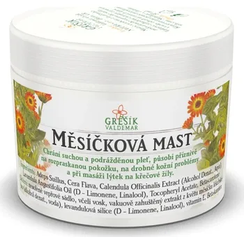 Bylinná léčivá mast Grešík Měsíčková mast Kus: 1ks
