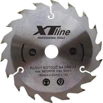 Pilový kotouč XTLINE Kotouč pilový s SK plátky | 255x2,5x30 mm, 80 zubů