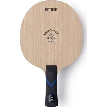 Pingpongová pálka Dřevo BUTTERFLY Balsa Carbo X7 anatomické (AN)