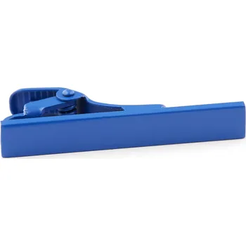 Spona na kravatu Modrá hranatá krátká kravatová spona - Warren Asher