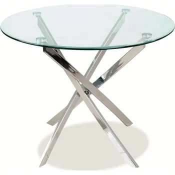 Jídelní stůl Jídelní stůl Agis, čirá / stříbrná
