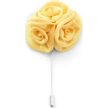 Brož Broskvová růže do klopy - Warren Asher