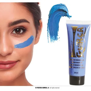 Karnevalový doplněk Fiestas Guirca Líčidlo v tubě tm. modrá