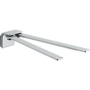 Držák na ručník IL GIGLIO dvojitý držák ručníků otočný 350mm, chrom A92313
