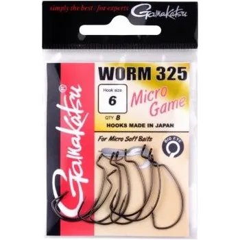 Rybářský háček GAMAKATSU - Háčky WORM 325 Micro Game vel. 8 8ks
