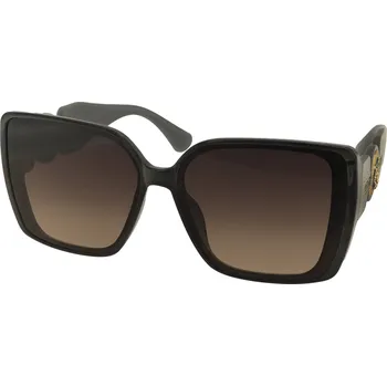 Sluneční brýle Dámské elegantní brýle s detailním vzorem šedé barvy S1823-3