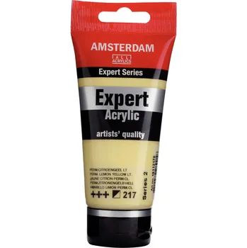 Vodová barva Akrylová barva Amsterdam Expert - 217 Permanent Yellow Lemon Objem: 75 ml