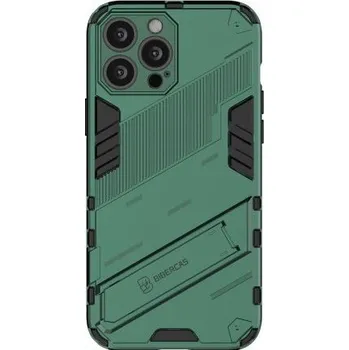 Pouzdro na mobilní telefon Odolný ochranný kryt se stojánkem pro iPhone 13 Pro Max - zelený