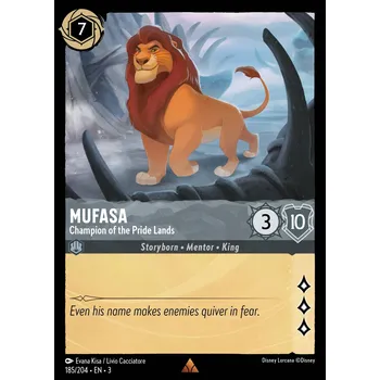 Karetní hra Mufasa 185/204 - Into the Inklands Typ karty: Standard