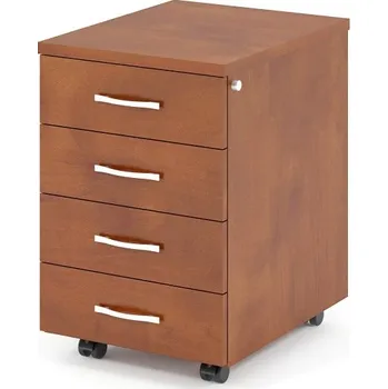 Zásuvkový kontejner Kontejner Impress 40,6 x 50,1 cm - 4 zásuvky, tmavý ořech