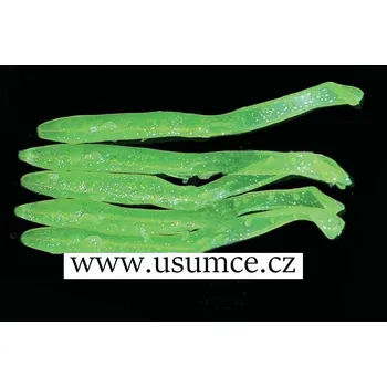 ICE FISH Úhoříci na návazce fluo zelená - 5ks