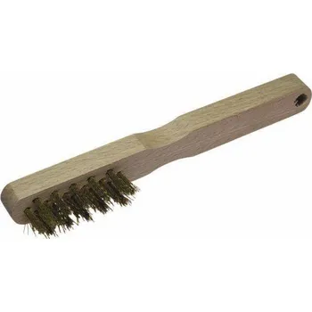 Drátěný kartáč Wolfcraft 2725000 Ruční mosazný drátěný kartáč, 3-řadý