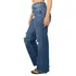 Dámské džíny Only Juicy High Waisted Wide Dark Medium Blue Denim 