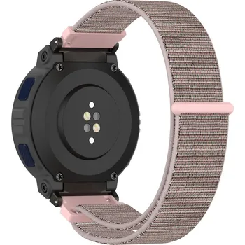 Příslušenství k chytrým hodinkám eses Nylonový řemínek na suchý zip pro Amazfit Active Edge - Růžový