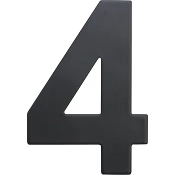 Domovní číslo Domovní číslo 4", RN.75L, černá"