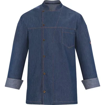 Gastro oděv Kuchařský rondon TOMA Jeans 100% bavlna - dlouhý rukáv XXL T-1742-2XL