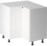 PROVENCE k | dolní skříňka D90N rohová s policí | 90x90 cm | SOKL v CENĚ | bílá/borovice andersen