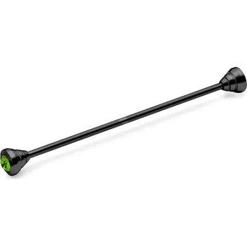 Ozdoba do vlasů Černá jehlice do límce se zelenými zirkony - Trendhim