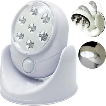 Svítilna MrHome 7 LED bezdrátová svítilna s pohybovým senzorem bílá